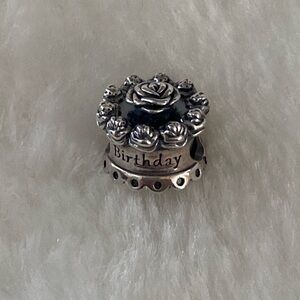 Retired Pandora Happy Birthday Cake Charm